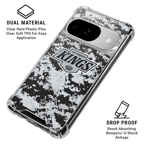 NHL Los Angeles Kings Camo Google Pixel 10 Clear Case